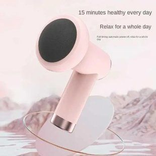Масажер ручний Replicates Shiatsu Massager YX-720 для тіла акумуляторний із насадками антицелюлітний Рожевий YX720 фото