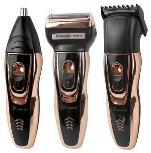 Набір для стриження Gemei GM 595 Hair Trimmer  електробритва, тример із насадками Джемей GM595 фото